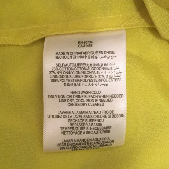 Neon Yellow lace skirt - Picture 4 of 4